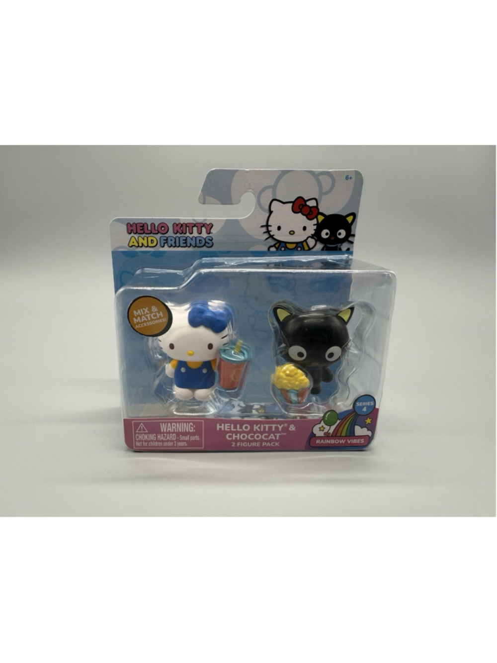 Hello Kitty and Friends Series 4 Rainbow Vibes Hello Kitty & Chococat NEW!